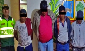 Detienen a presunta banda de abigeos en Chuquibambilla